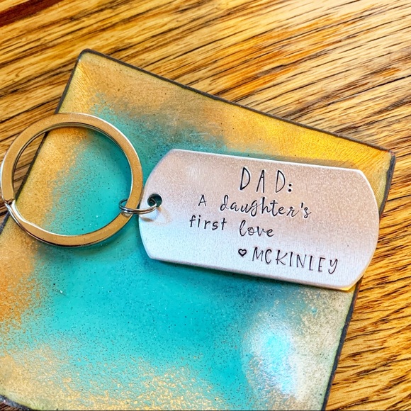 daddy a daughter's first love keyring